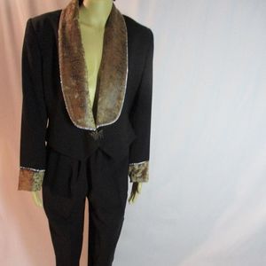 Black 2 Piece Eva Polini Couture Suit